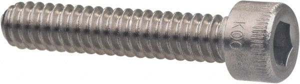 Holo-Krome 77140 Hex Head Cap Screw: M6 x 1.00 x 30 mm, Grade Austenitic Grade A4 Stainless Steel, Uncoated 