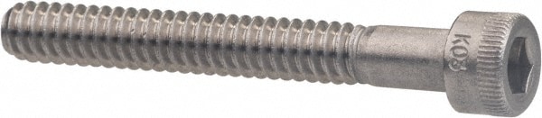 Holo-Krome 770610040 Hex Head Cap Screw: M6 x 1.00 x 40 mm, Grade Austenitic Grade A4 Stainless Steel, Uncoated Image