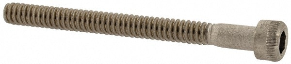 Holo-Krome 780110125 Hex Head Cap Screw: #4-40 x 1-1/4", Grade 18-8 Stainless Steel, Uncoated Image