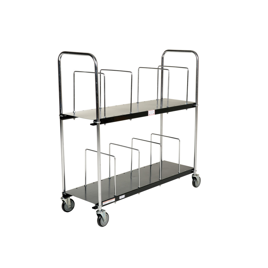Vestil Carton Cart: Steel Platform - (4) Swivel Casters, Rubber Casters | Part #CTC-1856-B
