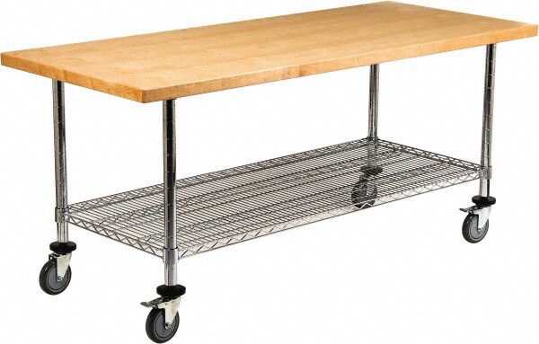 Wood Top Worktable Work Bench