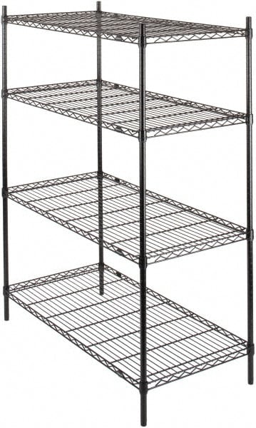 Value Collection 243663-4LEB Starter Unit Wire Shelving: 4 Shelves Image