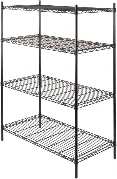 Value Collection 184863-4LEB Starter Unit Wire Shelving: 4 Shelves Image