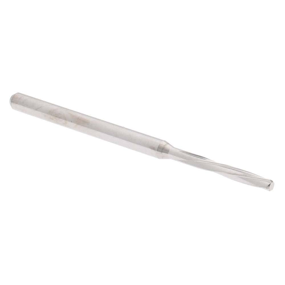Chucking Reamer: 1.95 mm Dia, 50 mm OAL, 10 mm Flute Length, Spiral Flute, Straight Shank, Solid Carbide