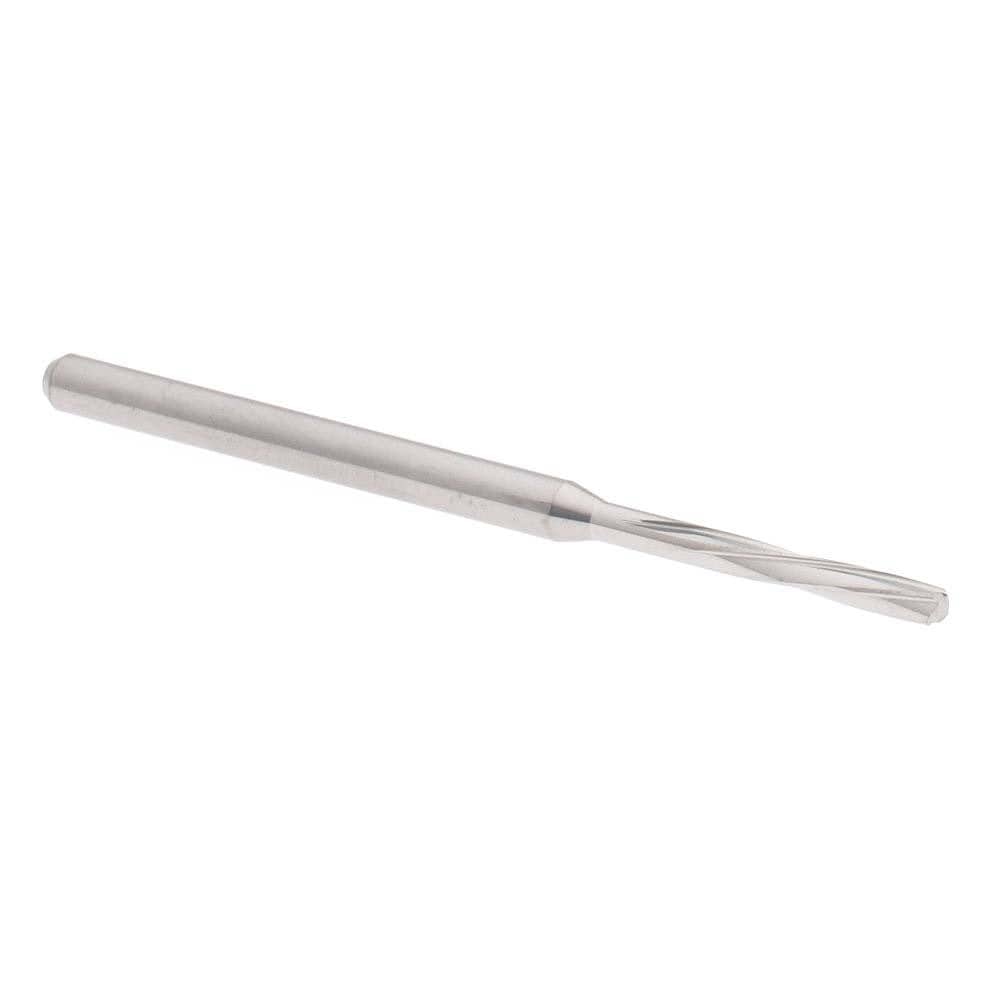 Chucking Reamer: 1.94 mm Dia, 50 mm OAL, 10 mm Flute Length, Spiral Flute, Straight Shank, Solid Carbide