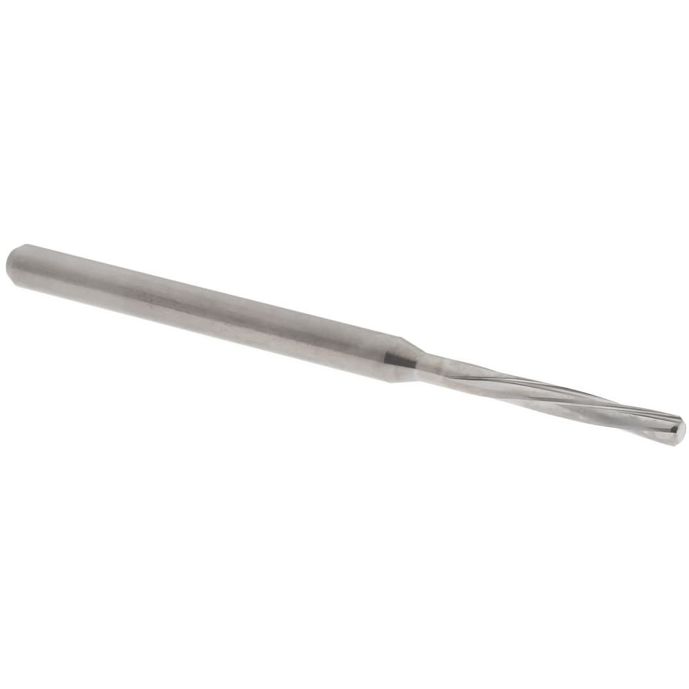 Chucking Reamer: 1.87 mm Dia, 50 mm OAL, 10 mm Flute Length, Spiral Flute, Straight Shank, Solid Carbide