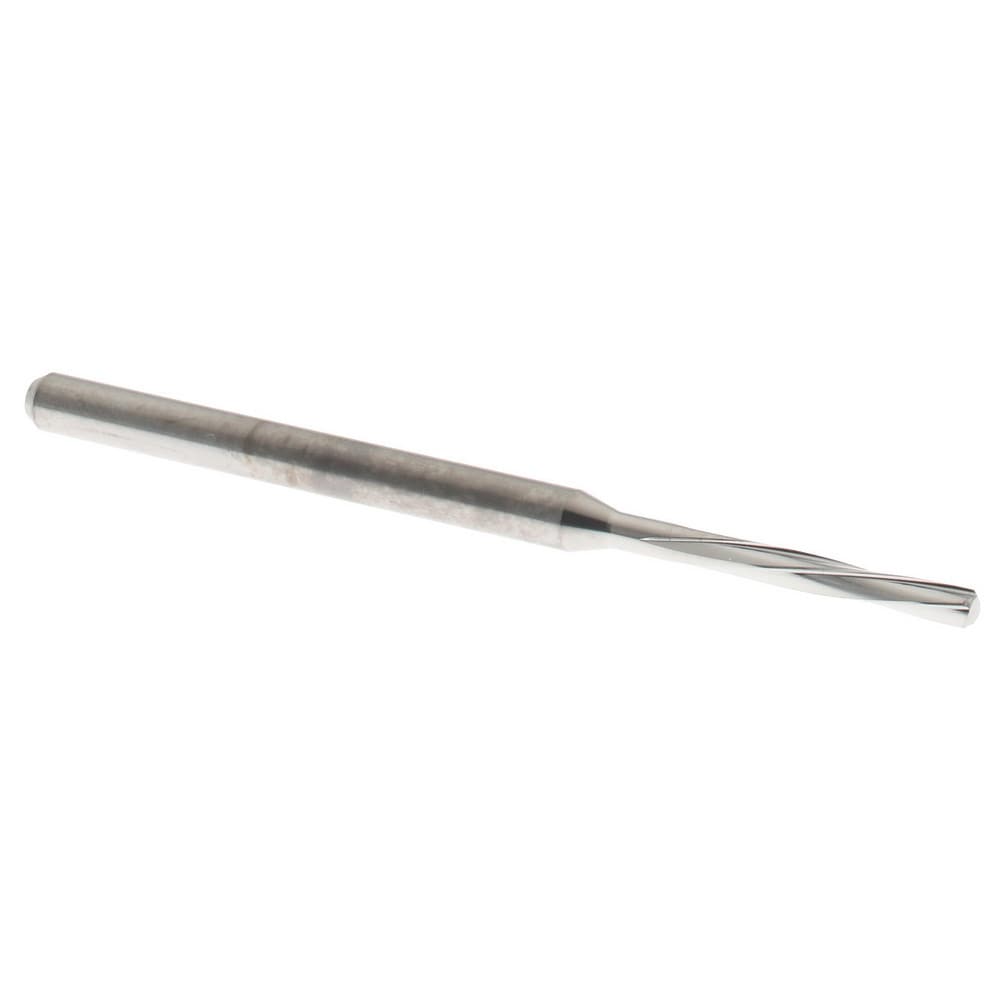 Chucking Reamer: 1.8 mm Dia, 50 mm OAL, 10 mm Flute Length, Spiral Flute, Straight Shank, Solid Carbide