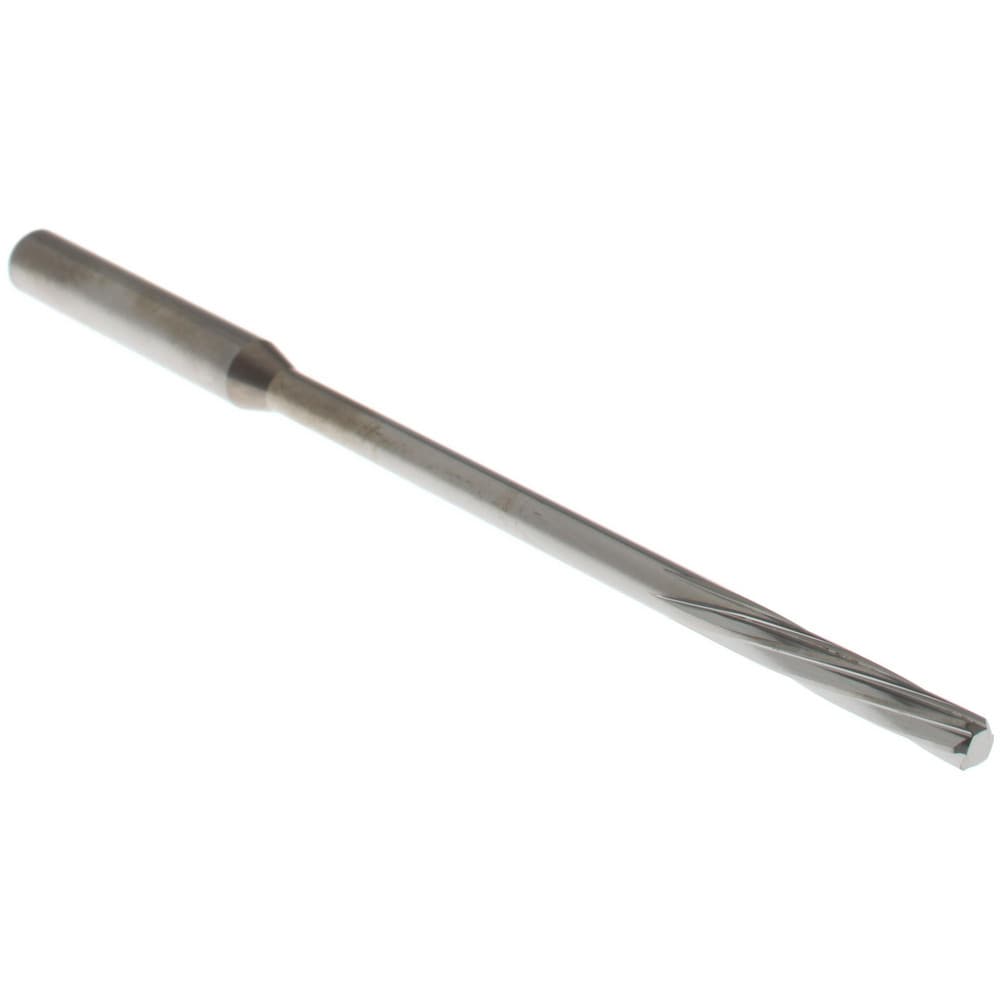 Chucking Reamer: 2.57 mm Dia, 75 mm OAL, 14 mm Flute Length, Spiral Flute, Straight Shank, Solid Carbide