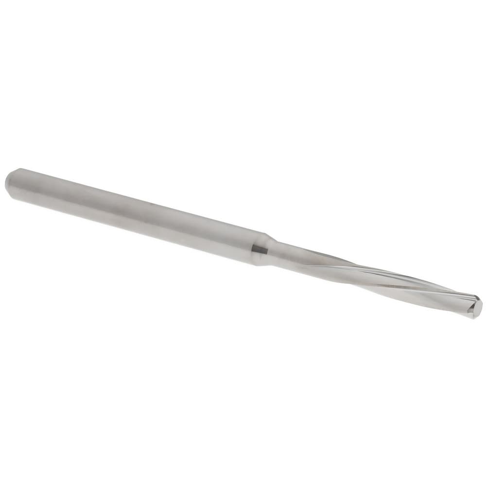 Chucking Reamer: 2.21 mm Dia, 50 mm OAL, 11 mm Flute Length, Spiral Flute, Straight Shank, Solid Carbide