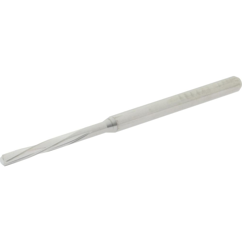 Hertel MR34-0791.438 Chucking Reamer: 0.0791" Dia, 1.9685" OAL, 0.7087" Flute Length, Straight Shank, Solid Carbide Image