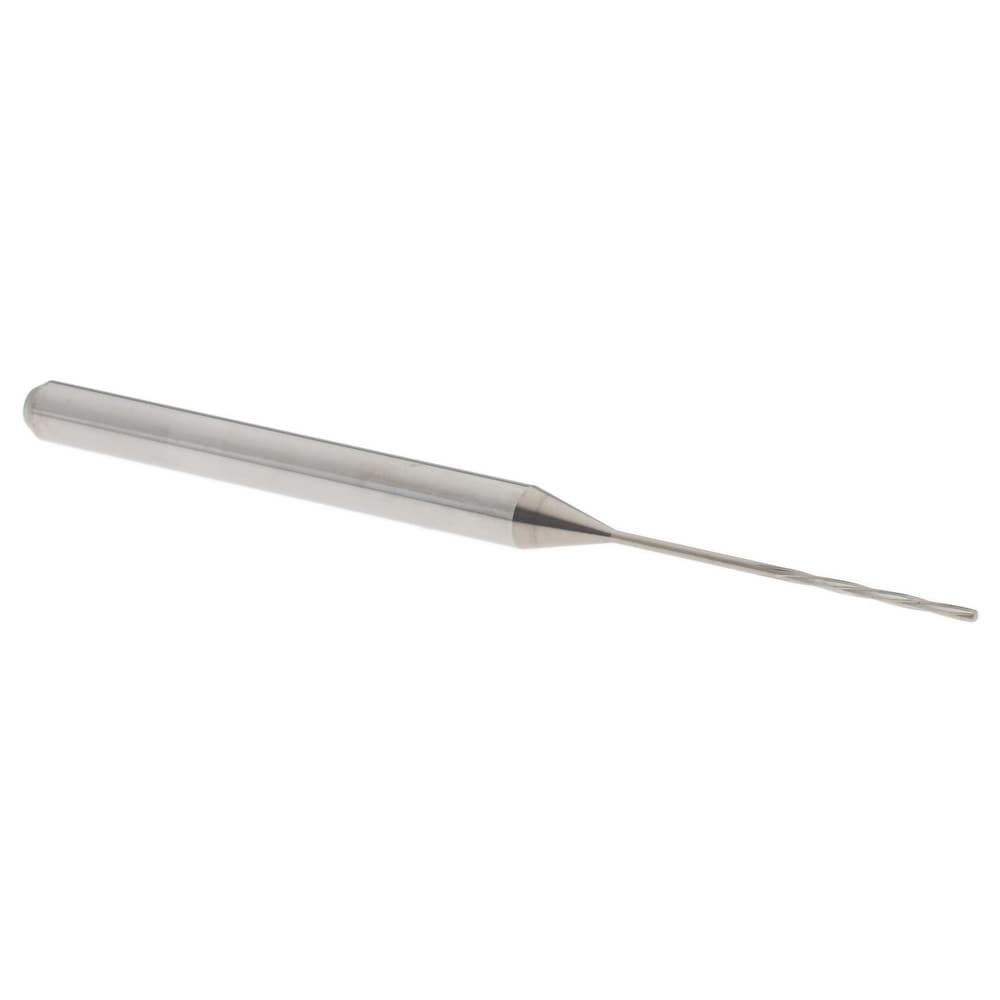 Chucking Reamer: 0.62 mm Dia, 50 mm OAL, 7 mm Flute Length, Spiral Flute, Straight Shank, Solid Carbide