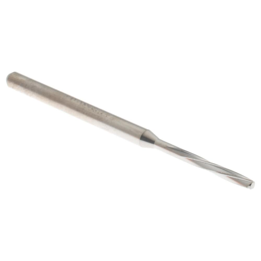 Chucking Reamer: 1.71 mm Dia, 50 mm OAL, 10 mm Flute Length, Spiral Flute, Straight Shank, Solid Carbide