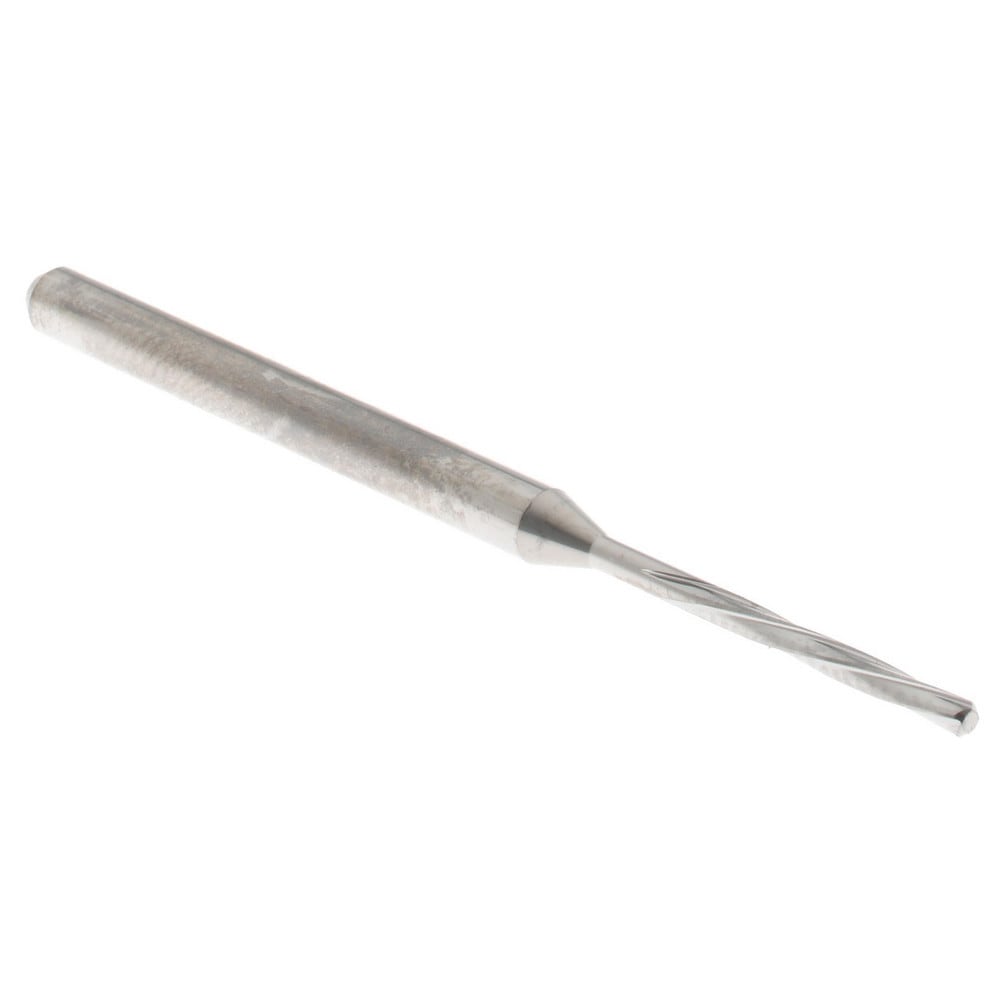Chucking Reamer: 1.33 mm Dia, 50 mm OAL, 10 mm Flute Length, Spiral Flute, Straight Shank, Solid Carbide