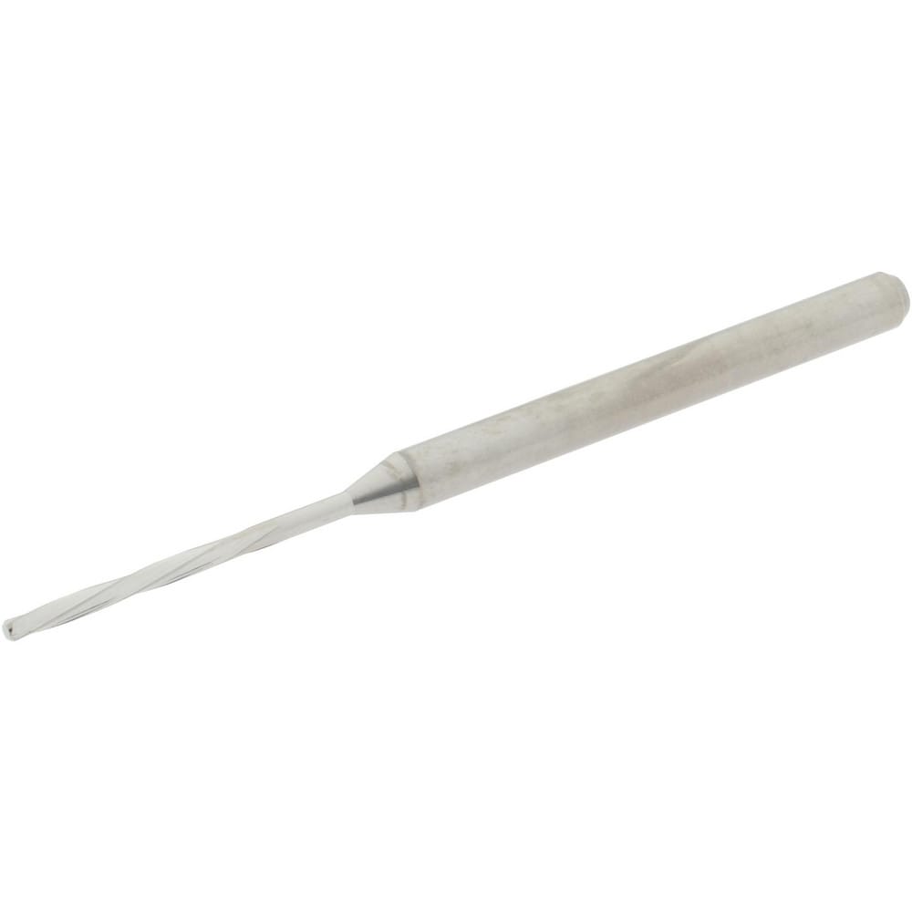 Hertel MR34-0476.406 Chucking Reamer: 0.0476" Dia, 1.9685" OAL, 0.7087" Flute Length, Straight Shank, Solid Carbide Image