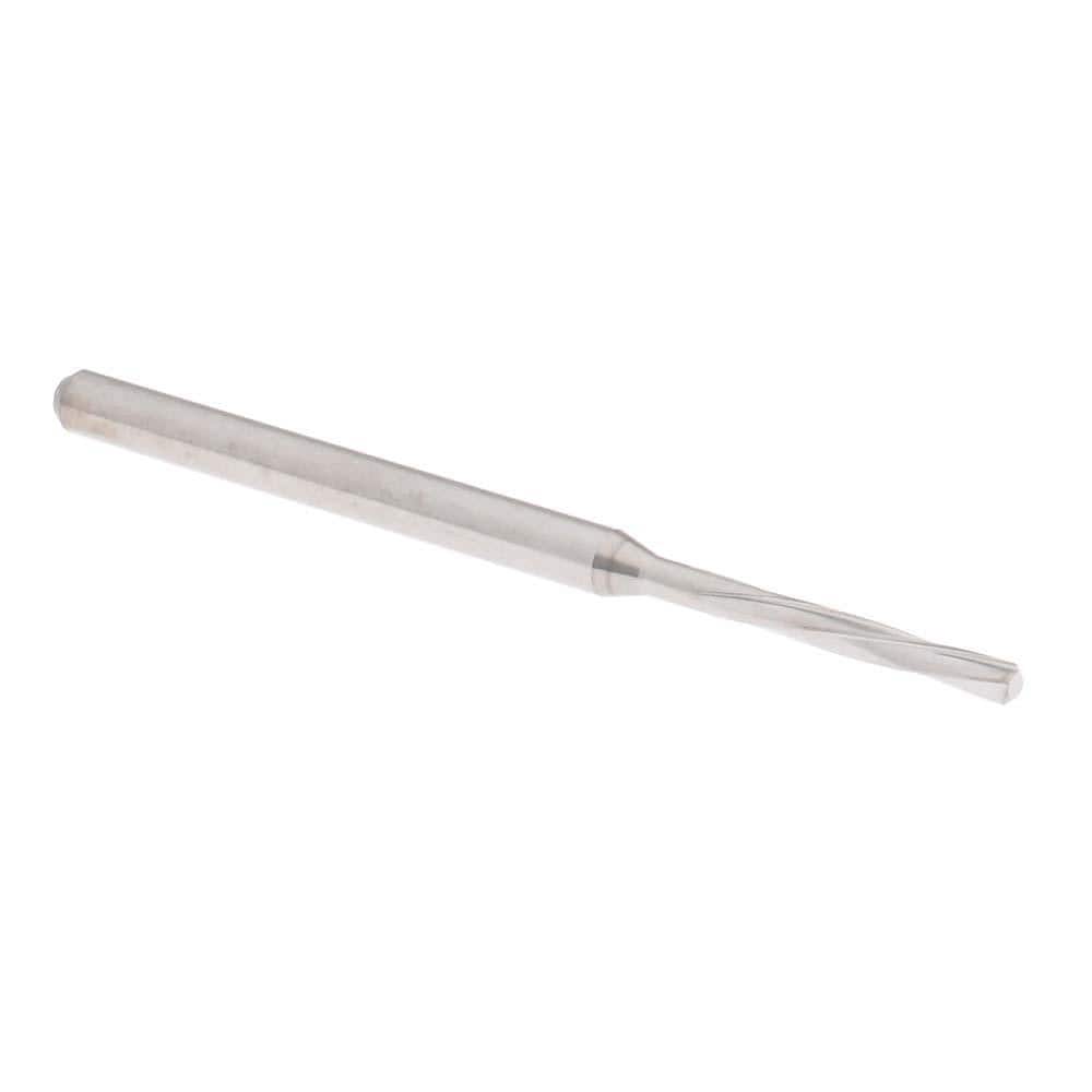 Chucking Reamer: 1.81 mm Dia, 50 mm OAL, 10 mm Flute Length, Spiral Flute, Straight Shank, Solid Carbide