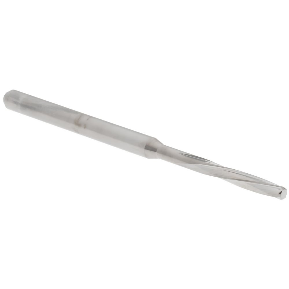 Chucking Reamer: 2.03 mm Dia, 50 mm OAL, 11 mm Flute Length, Spiral Flute, Straight Shank, Solid Carbide