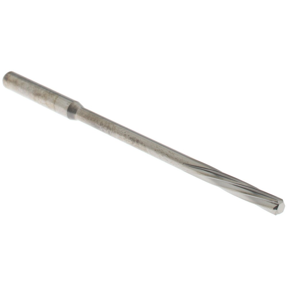 Chucking Reamer: 2.9 mm Dia, 75 mm OAL, 14 mm Flute Length, Spiral Flute, Straight Shank, Solid Carbide
