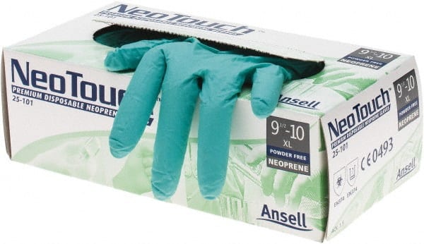Ansell 25-101XL Disposable Gloves: Neoprene 