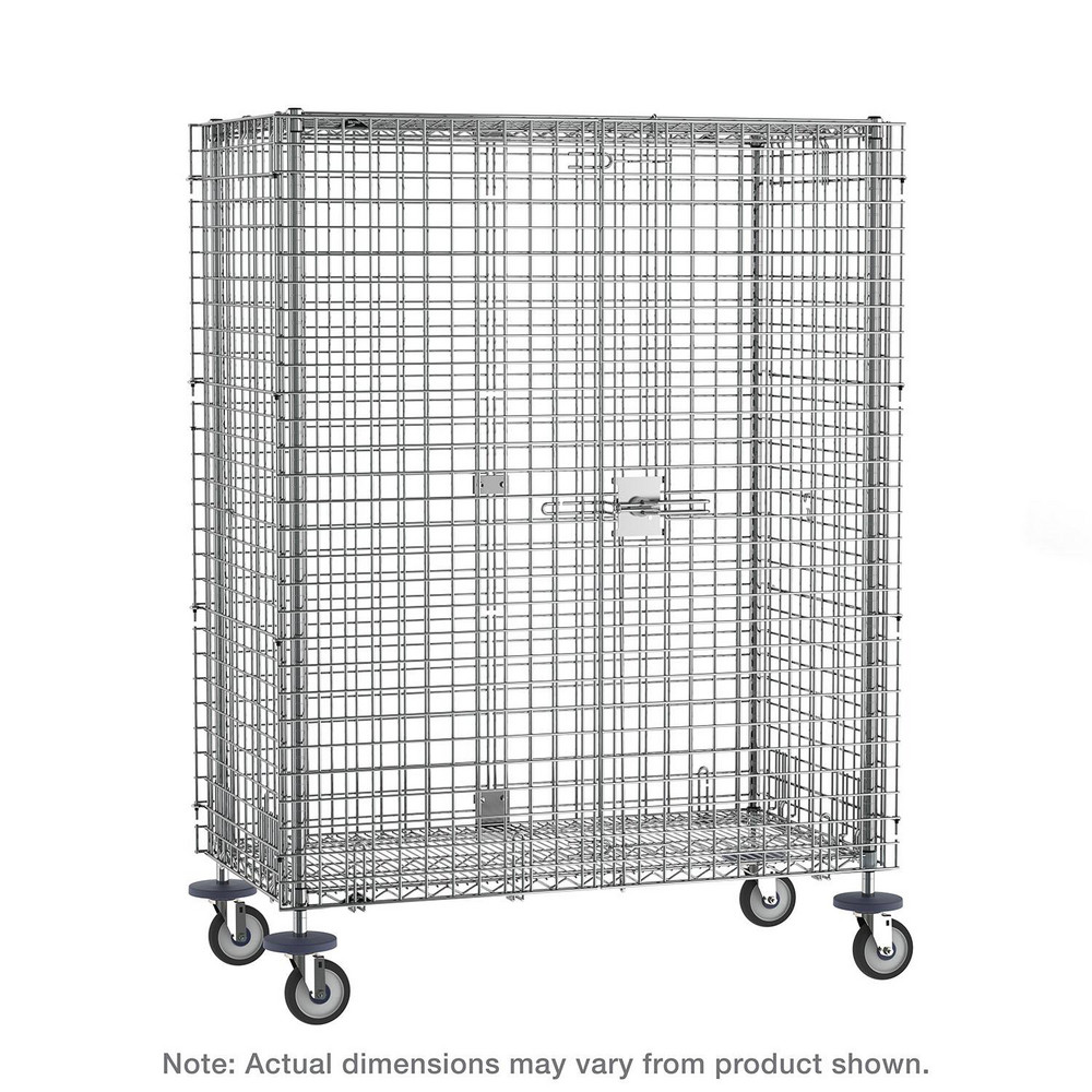 Metro Wire Shelving; Shelving Type Mobile Security Shelving Unit