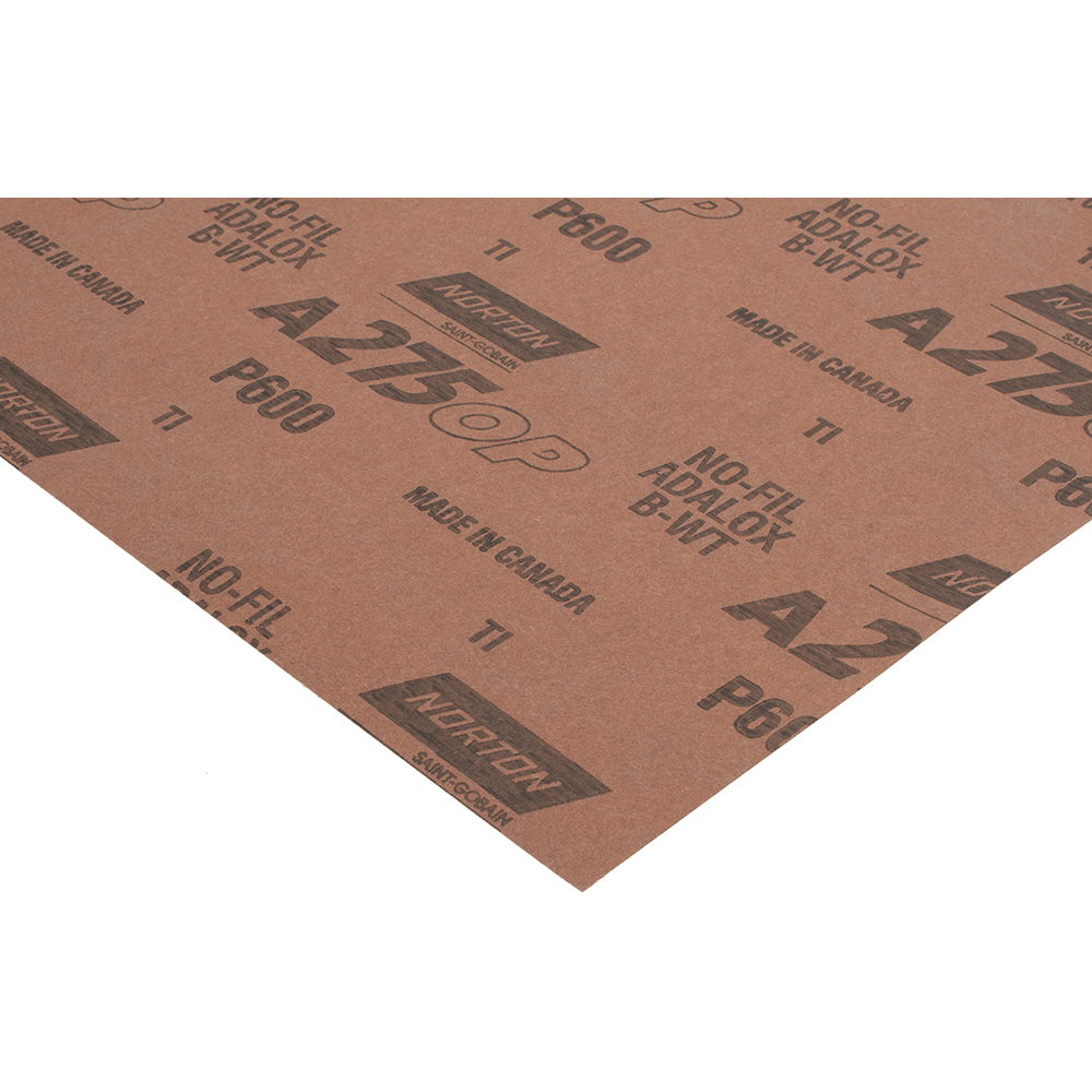 Norton Sanding Sheet 600 Grit, Aluminum Oxide 70346002 MSC