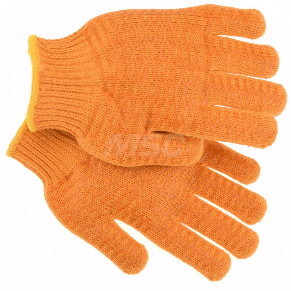General Purpose Work Gloves: Large, Polyvinylchloride Coated, Polyester