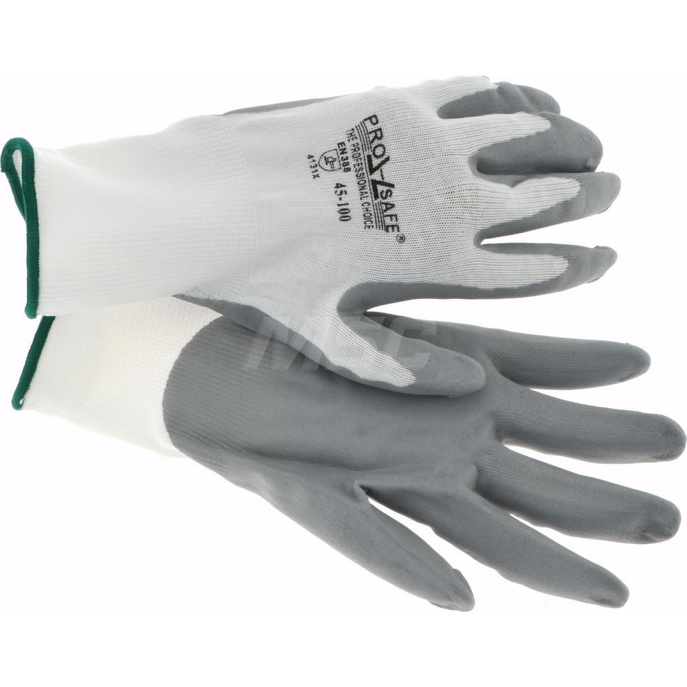 General Purpose Work Gloves: X-Large, Nitrile Coated, Nylon