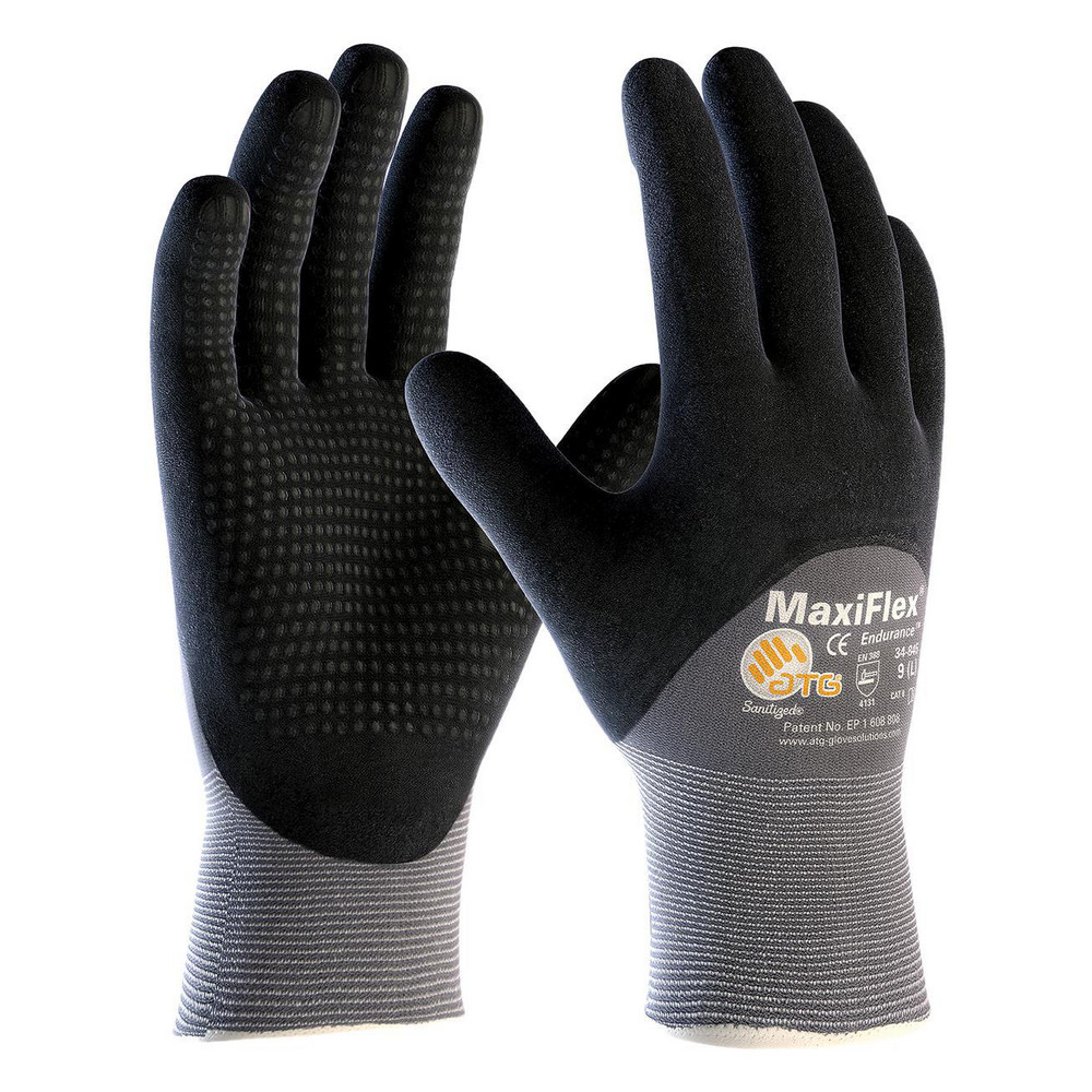 General Purpose Work Gloves: 2X-Small, Nitrile Coated, Nylon