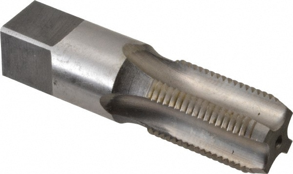 Reiff & Nestor 46945 Standard Pipe Tap: 3/8-18, NPS, Regular, 4 Flutes, High Speed Steel, Bright/Uncoated 