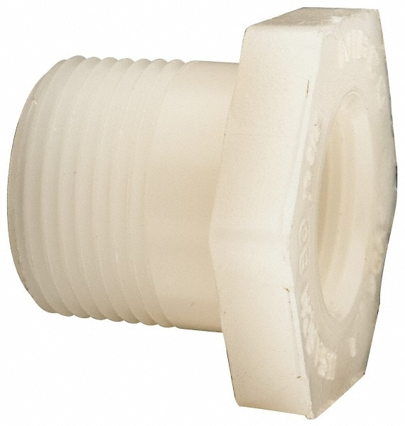 NIBCO CE03300 1 x 3/4" PVDF Plastic Pipe Flush Threaded Reducer Bushing Image