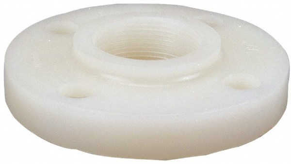 1" Pipe, 4-1/2" OD, PVDF Threaded Pipe Flange