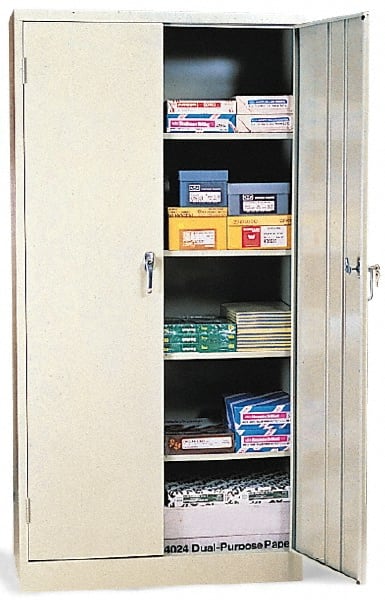 Locking Steel Storage Cabinet: 36" Wide, 18" Deep, 72" High