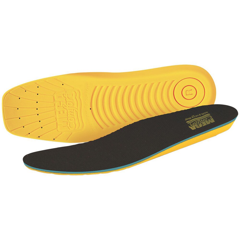 Insoles; Support Type: Comfort Insole ; Gender: Unisex ; Material: Dual-Layer Memory Foam; Cloth ; Thickness: 0.25in ; Color: Yellow; Blue ; UNSPSC Code: 46181609