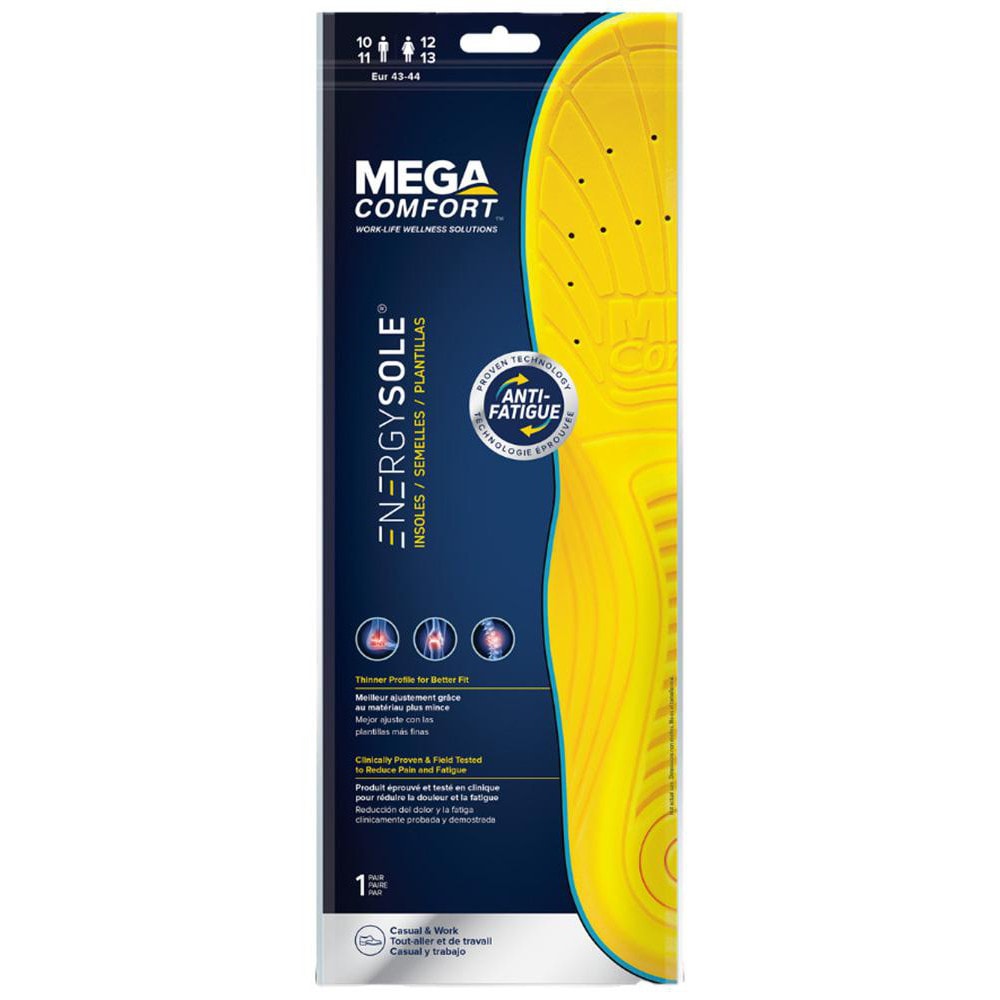 Insoles; Support Type: Comfort Insole ; Gender: Unisex ; Material: Dual-Layer Memory Foam; Cloth ; Thickness: 0.25in ; Color: Yellow; Blue