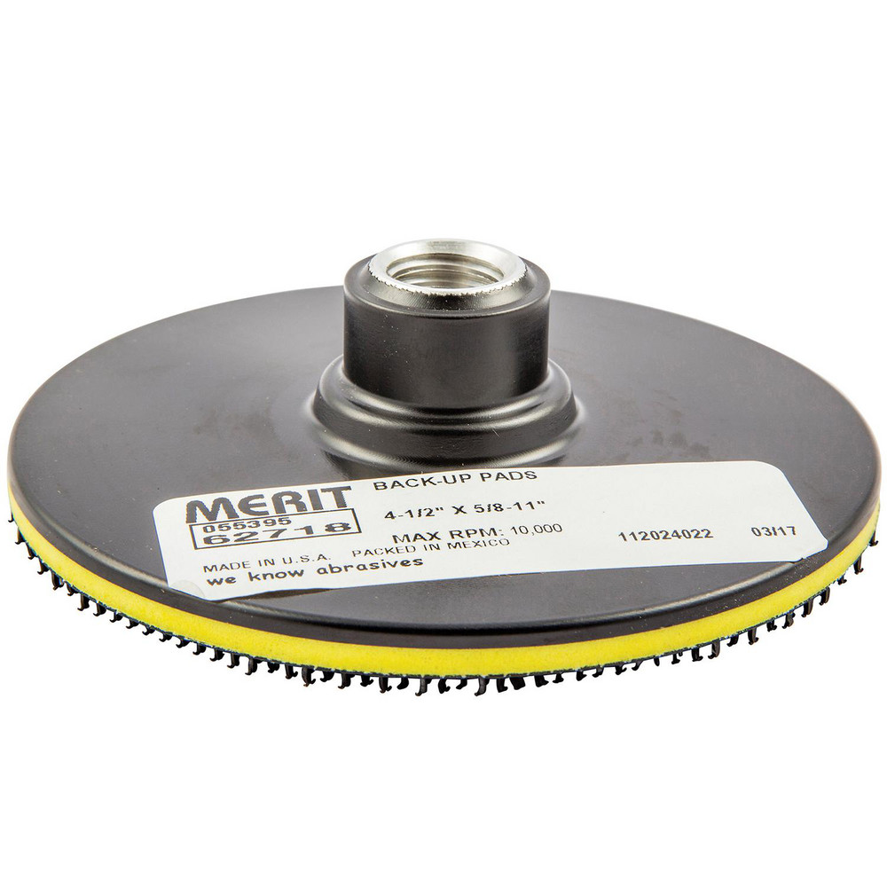 Merit Abrasives Disc Backing Pad 41/2" Dia, Hook & Loop MSC Direct