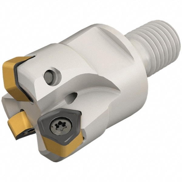 Indexable High-Feed End Mill: 0.984" Cut Dia, Modular Shank