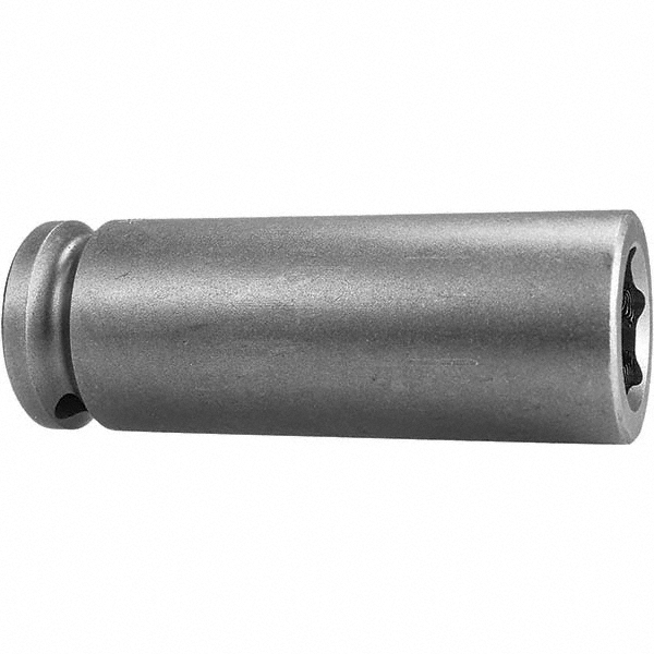 Impact Socket: 3/8" Drive, 19 mm Socket, Hex Drive - 6 Point, 50.8000 mm OAL