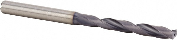 Kennametal 4054521 Jobber Length Drill Bit: 0.201" Dia, 140 °, Solid Carbide Image