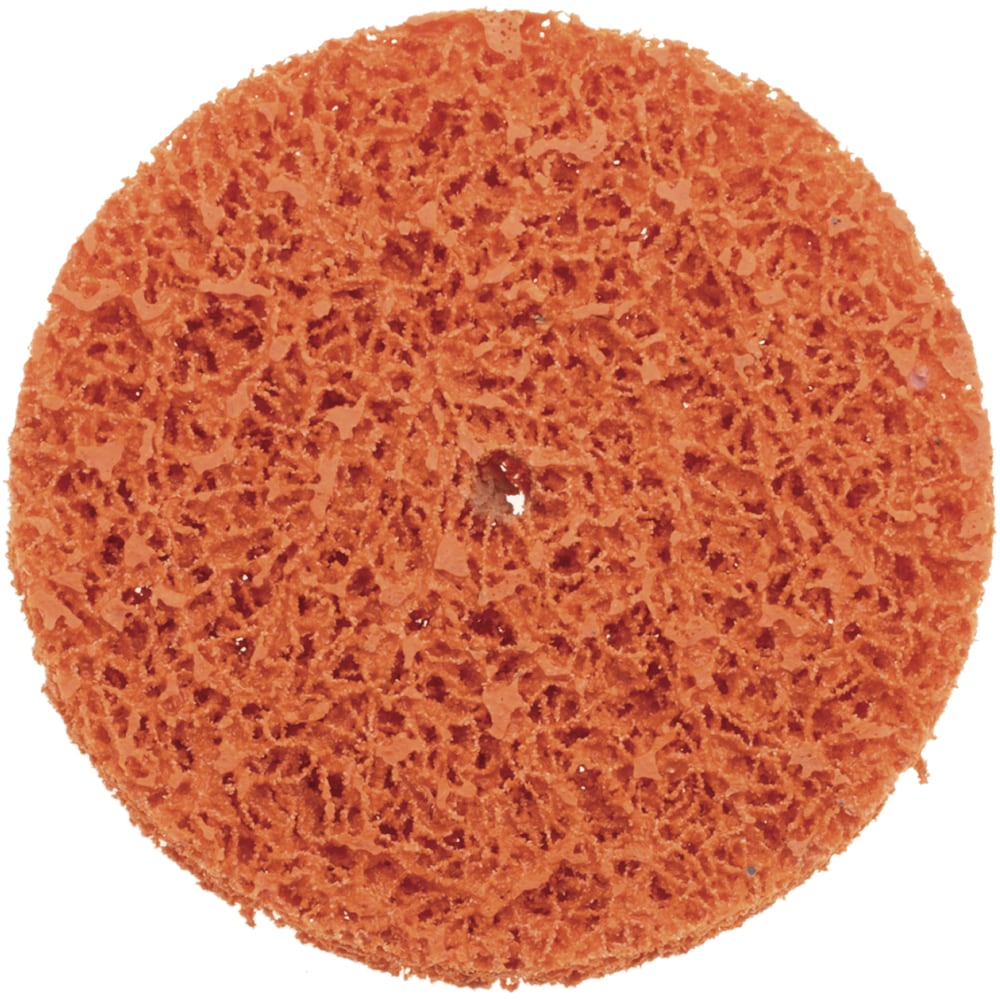 Deburring Disc: 4" Dia, 1/4" Hole, Extra Coarse Grade, Aluminum Oxide/Ceramic