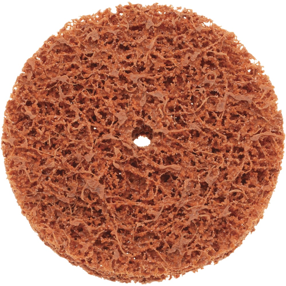 Deburring Disc: 3" Dia, 1/4" Hole, Extra Coarse Grade, Aluminum Oxide/Ceramic
