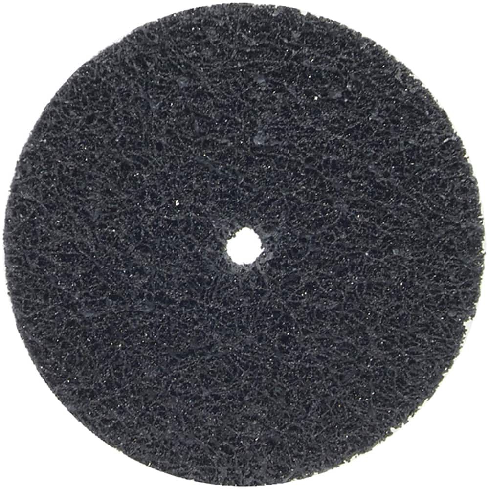 Deburring Disc: 6" Dia, 1/4" Hole, Extra Coarse Grade, Silicon Carbide