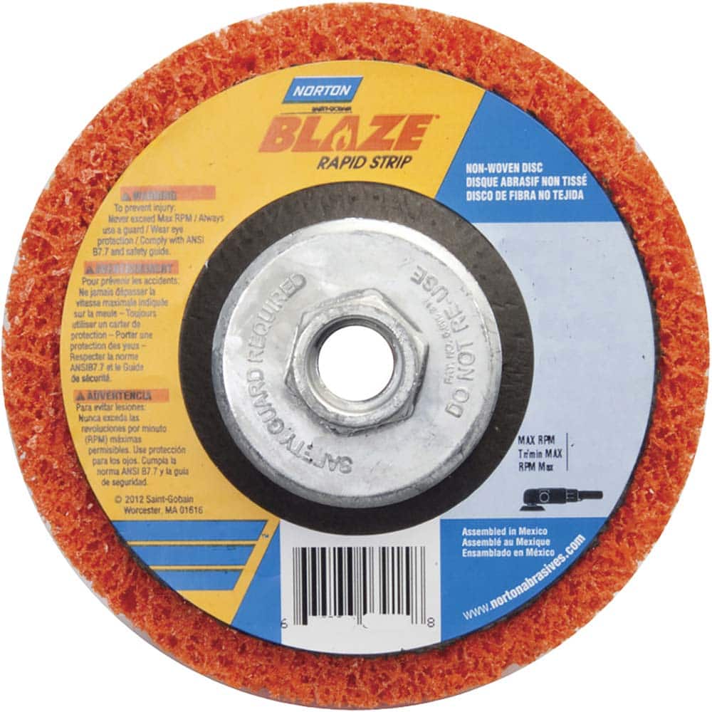 Deburring Disc: 7" Dia, Extra Coarse Grade, Aluminum Oxide/Ceramic