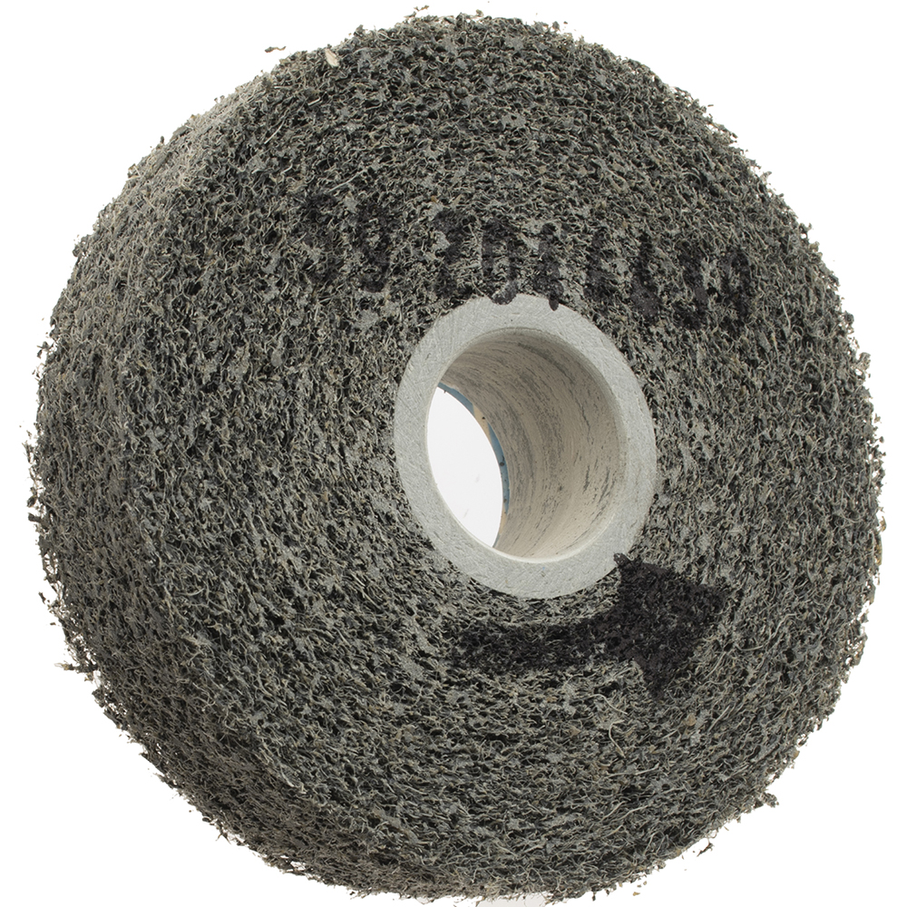 Norton Deburring Wheel 4" Dia, 1" Face Width, 1" Hole, Density 4