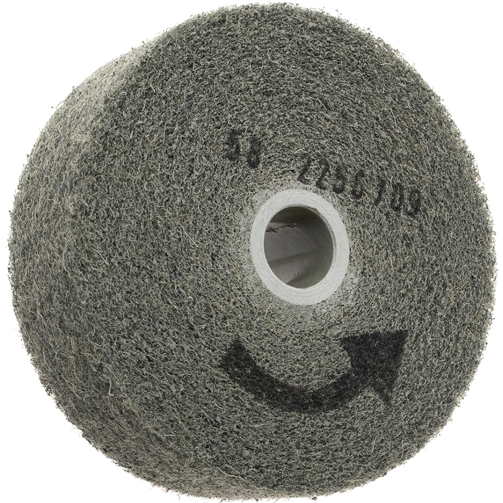 Norton Deburring Wheel 6" Dia, 2" Face Width, 1" Hole, Density 4