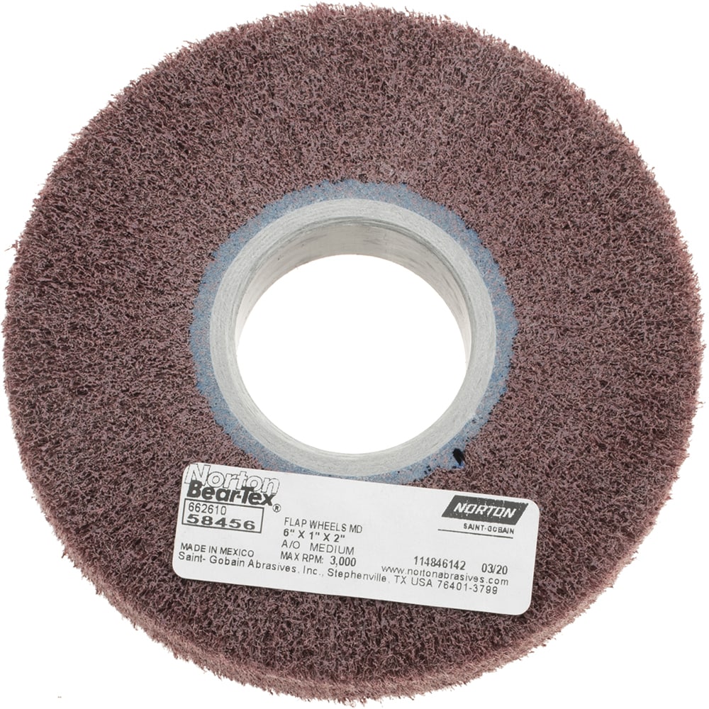 Norton 66261058456 6 x 1" 120 Grit Aluminum Oxide Unmounted Flap Wheel Image