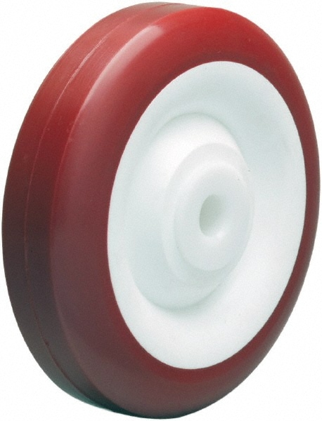 Caster Wheel: Polyurethane on Polypropylene, 0.375" Axle