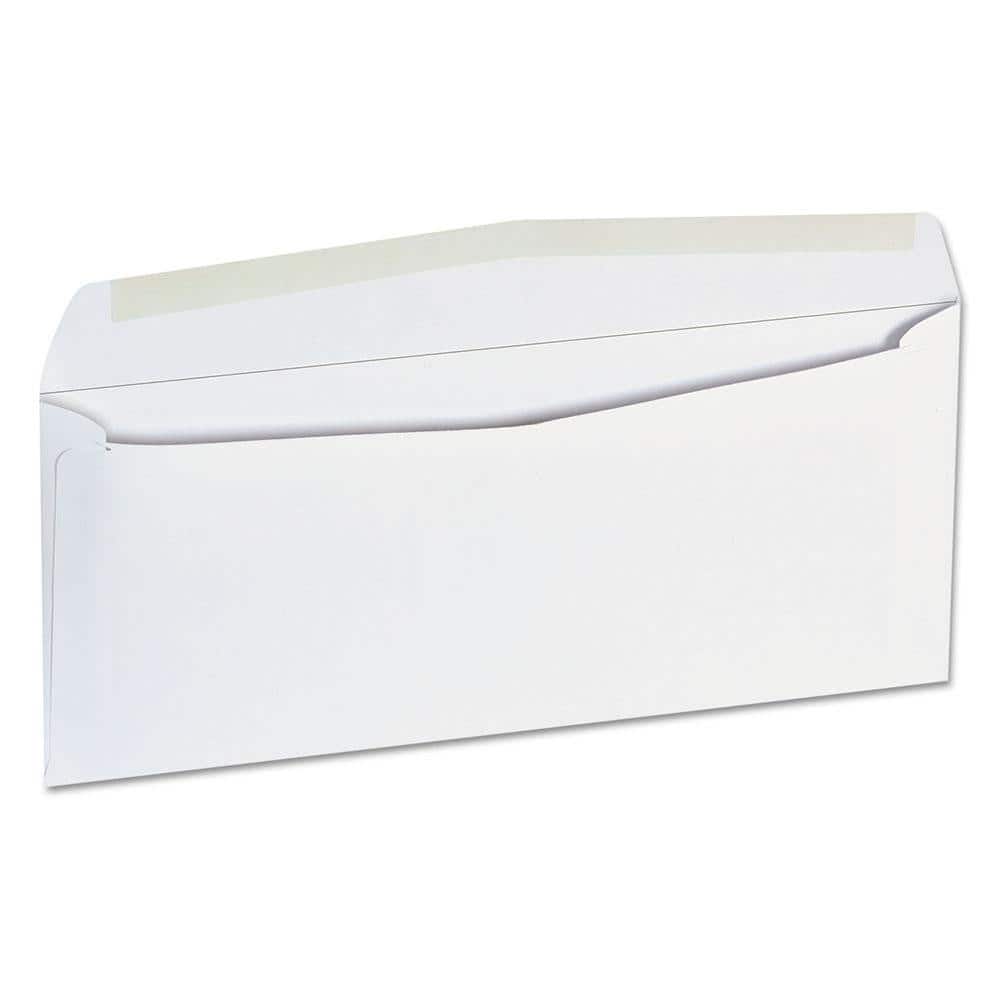 Universal UNV35209 Plain White Mailing Envelope: 3-7/8" Wide, 8-7/8" Long, 24 lb 