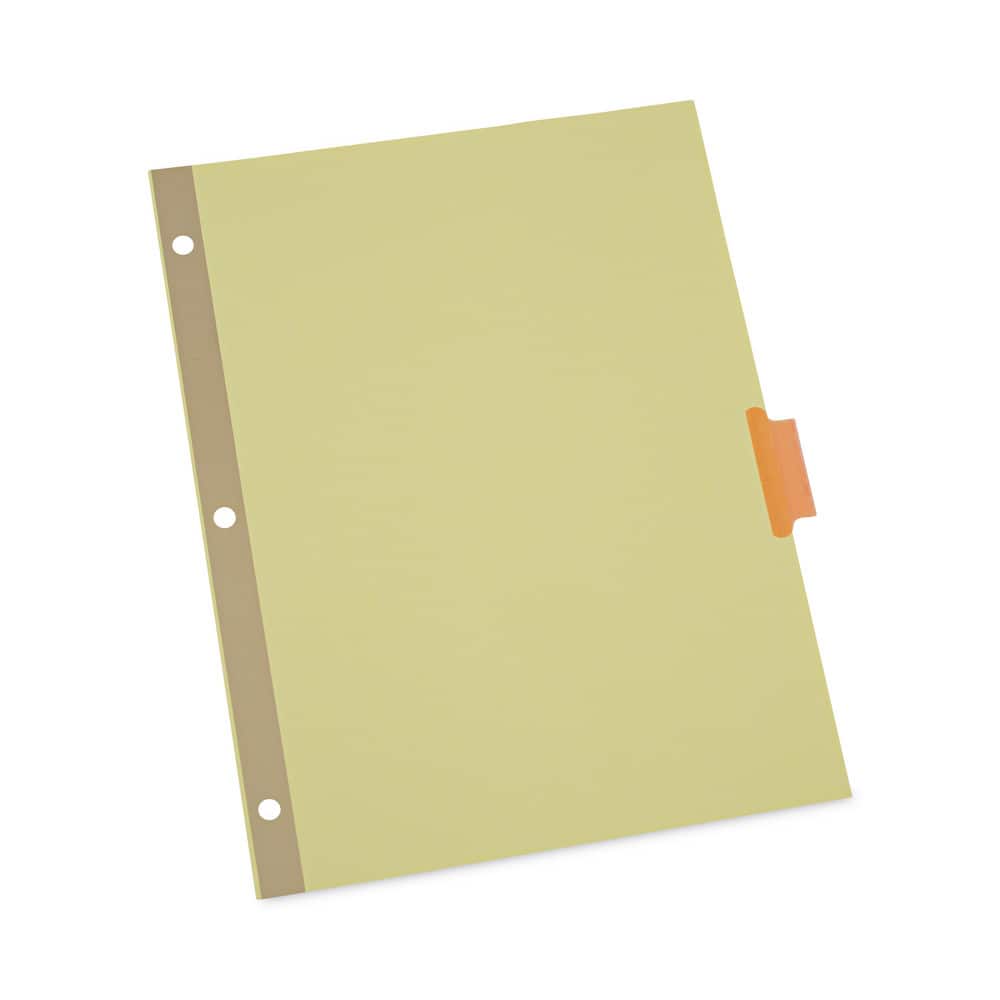 Universal UNV20890 Pack of (24), 8-1/2 x 11" 8 Tabs, Double Side Gold Mylar Reinforced, Insertable Extended Tab Indexes 