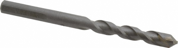 3/8" Dia, Straight Shank, Carbide-Tipped Rotary & Hammer Drill Bit - 2-1/2" Usable Length, 4" OAL