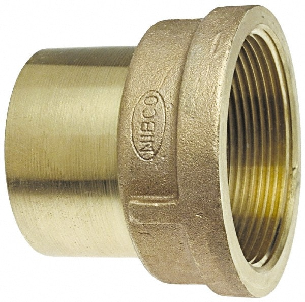 NIBCO B029400 Cast Copper Pipe Adapter: 3" Fitting, FTG x F, Pressure Fitting Image