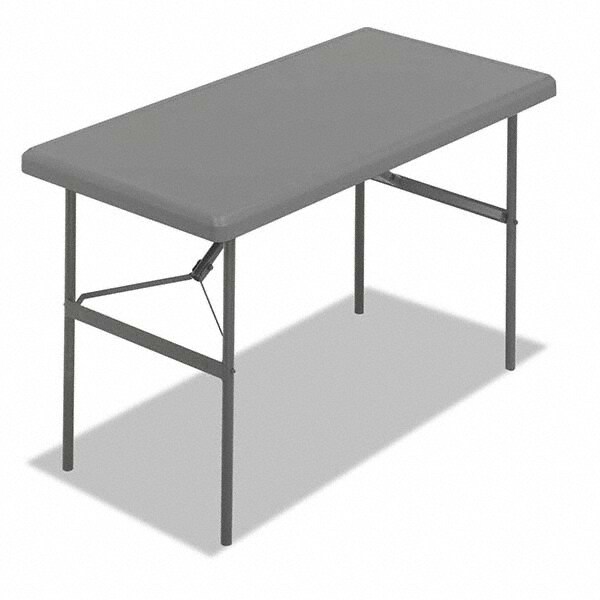 Folding Table: Rectangle, 48" OAW, 29" OAH, Polyethylene Top